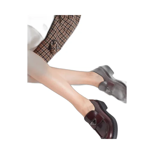 Chocolate brushed leather loafers