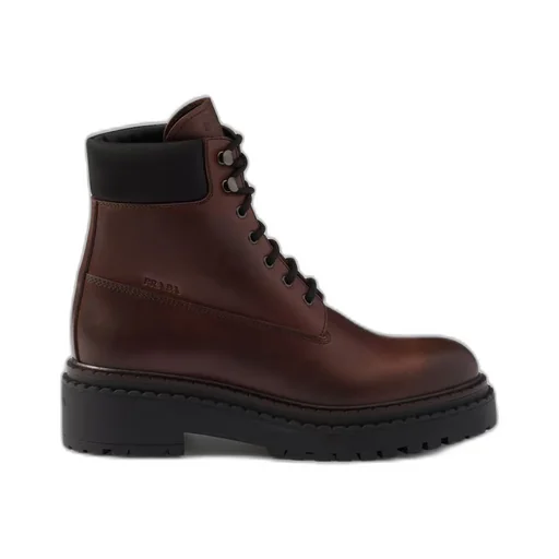 Leather and Re-Nylon booties