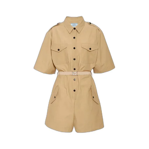 Cotton satin jumpsuit