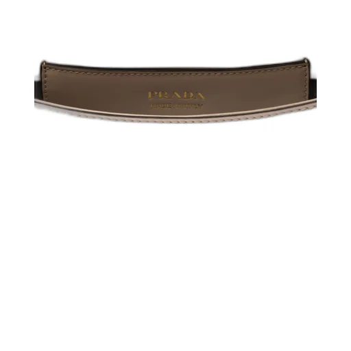 Prada Arqué leather shoulder bag with flap