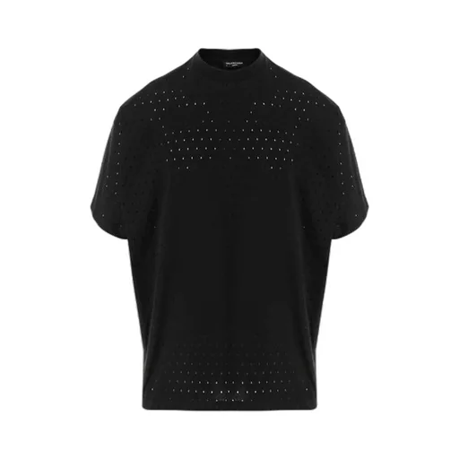 Mesh Crewneck Oversized T-shirt