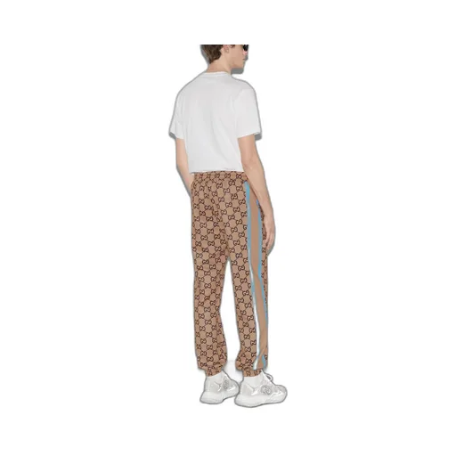 Technical jersey GG print jogging pant