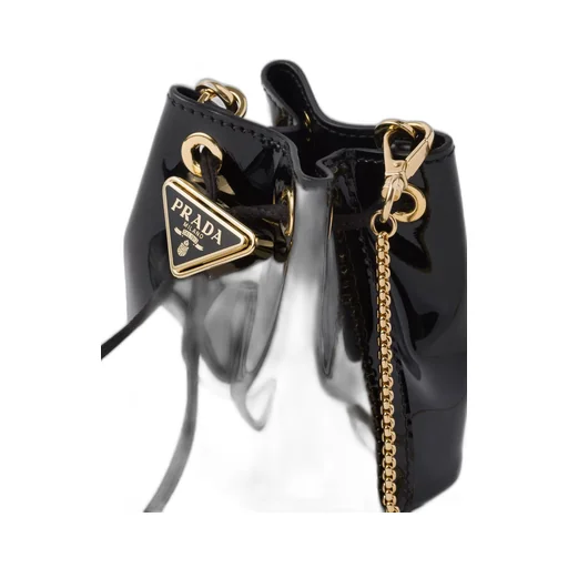 Patent leather mini-pouch
