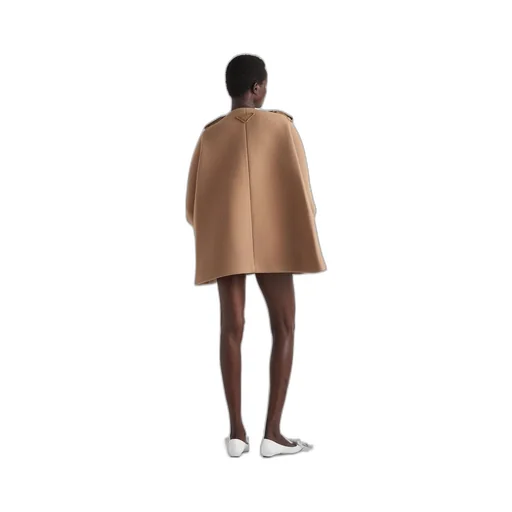 Single-breasted velour caban jacket