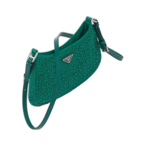 Prada Cleo satin bag with crystals
