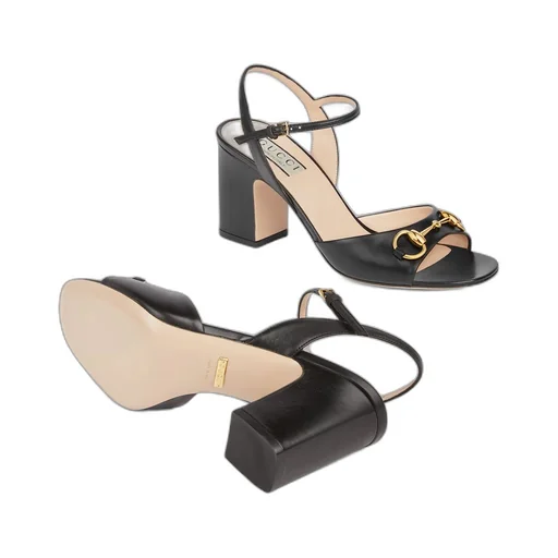 Women's Horsebit mid-heel sandal