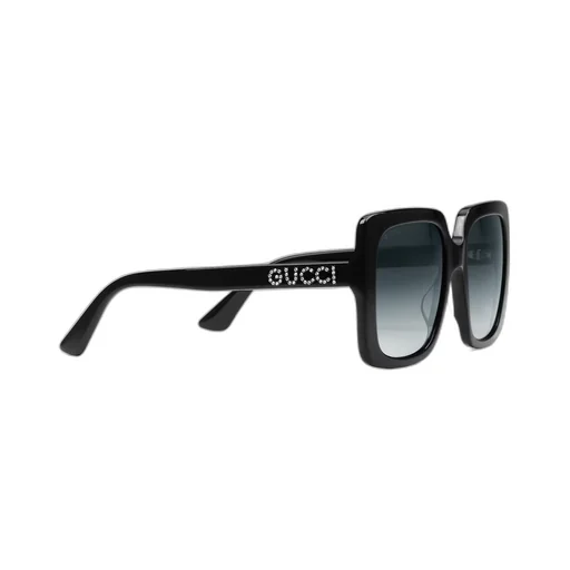 Rectangular-frame acetate sunglasses