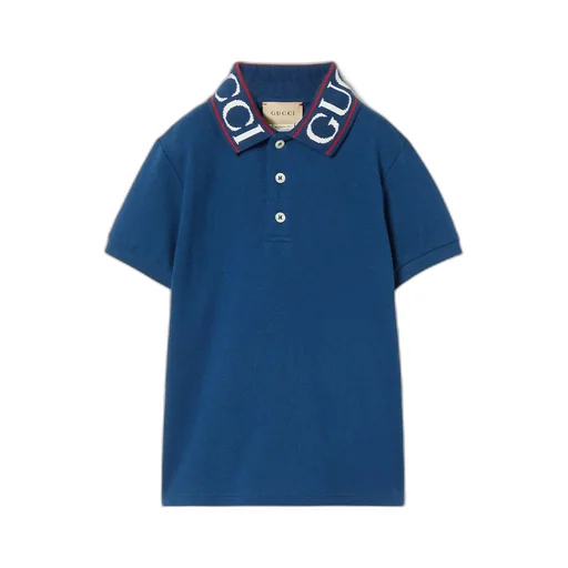 Children's cotton polo shirt