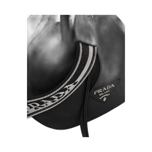 Leather bucket bag