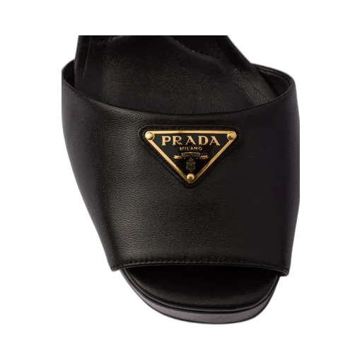 Nappa leather platform sandals