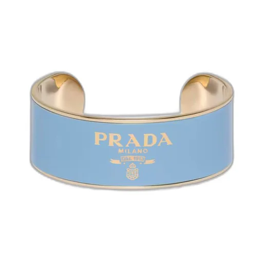 Enameled metal cuff bracelet