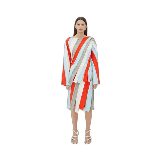 Fluid Viscose Stripe Top