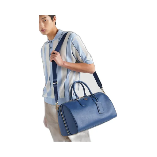 Saffiano leather travel bag