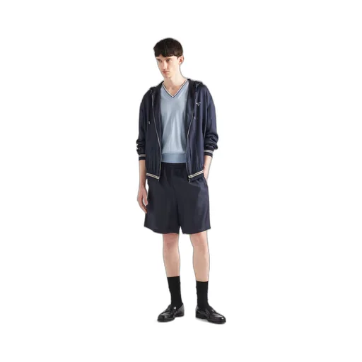 Silk hoodie jacket