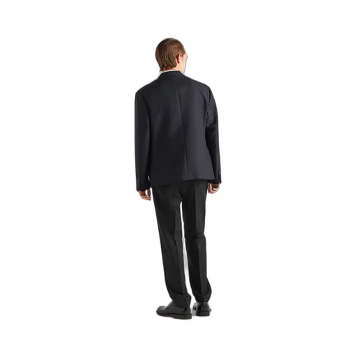 Double-breasted mohair wool jacket