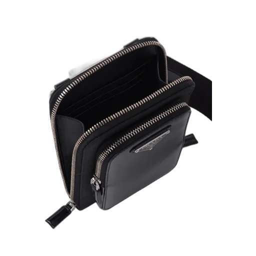 Re-Nylon and brushed leather smartphone case