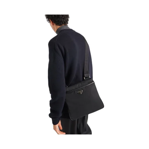 Re-Nylon and Saffiano shoulder bag