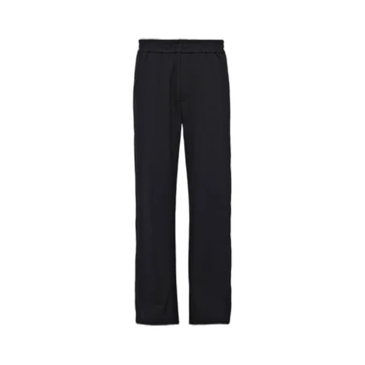 Cotton fleece pants with Re-Nylon details