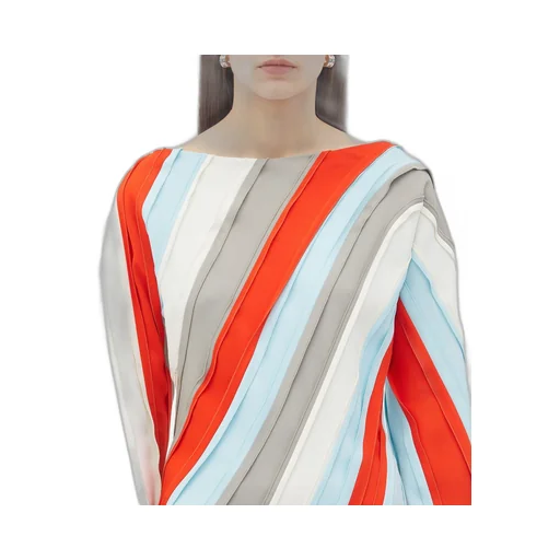 Fluid Viscose Stripe Top