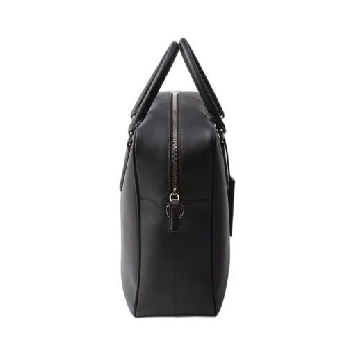 Saffiano leather briefcase