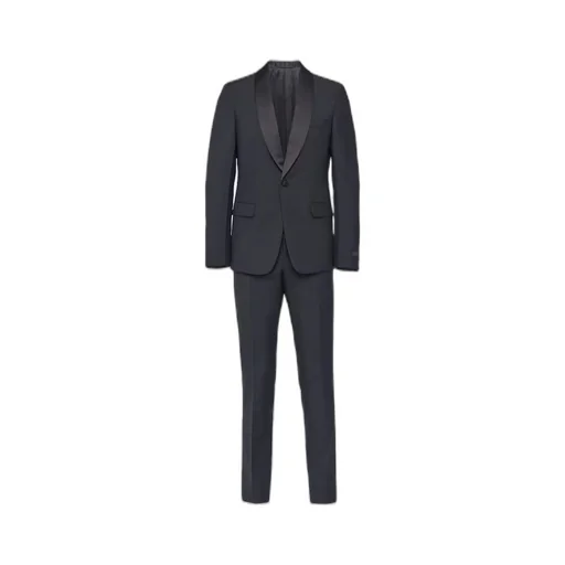 Single-breasted wool and mohair tuxedo