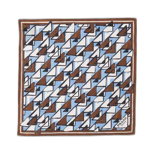 Printed twill scarf