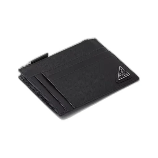 Saffiano leather card holder