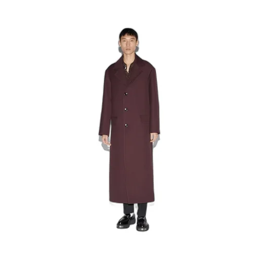 Technical wool coat