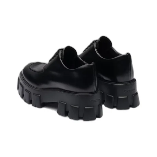 Monolith brushed leather lace-up shoes