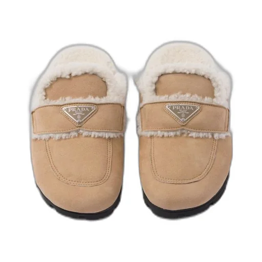 Shearling slippers
