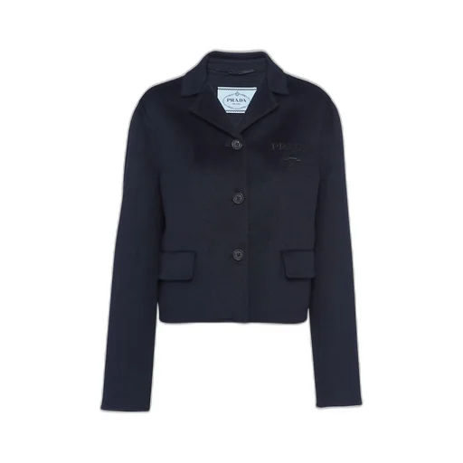 Single-breasted cashgora jacket