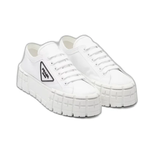 Double Wheel Re-Nylon gabardine sneakers