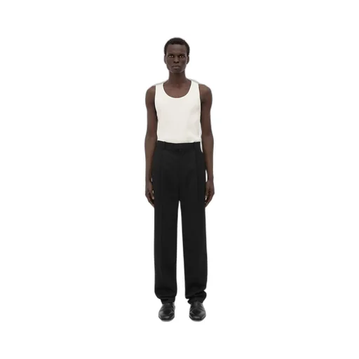 Wool Grain De Poudre Trousers