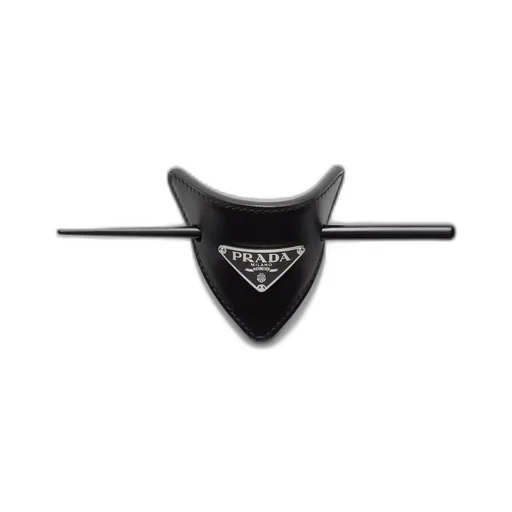 Leather hair clip
