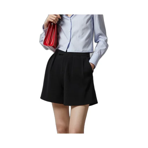 Wool jersey short
