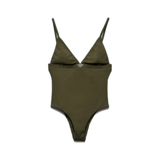 Ribbed knit one-piece swimsuit