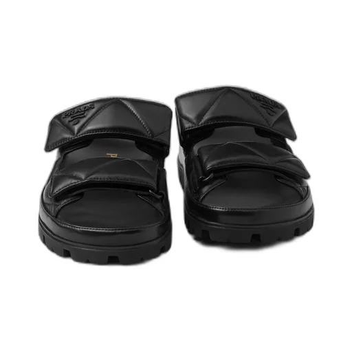 Padded nappa leather sandals