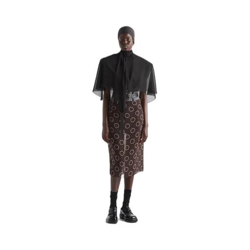 Printed georgette skirt