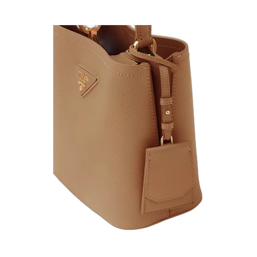 Small Saffiano Leather Prada Panier Bag