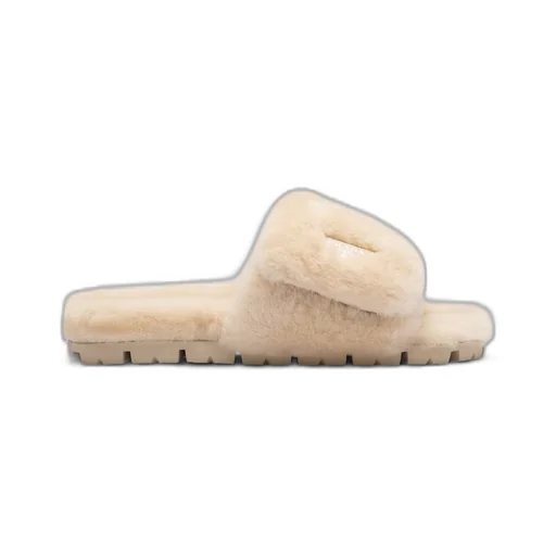 Shearling slides