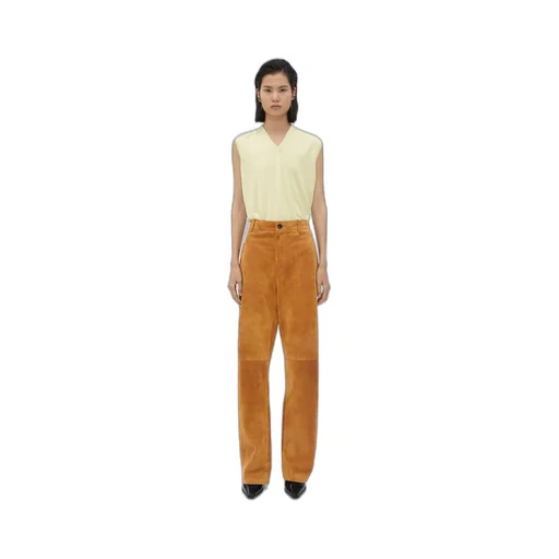Suede Leather Trousers