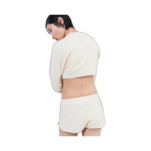 Cropped fleece blouson