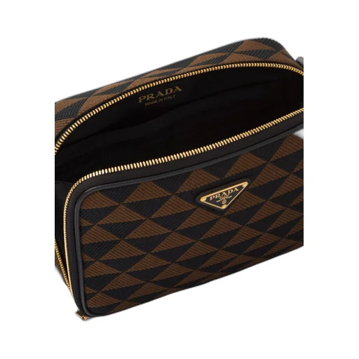Prada Symbole embroidered fabric bag