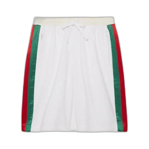 GG cotton terry cloth shorts with Web detail