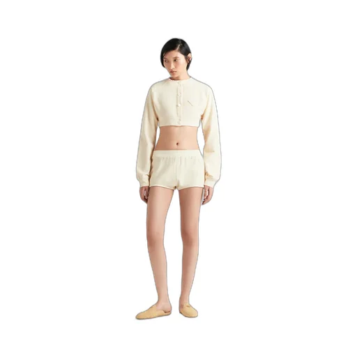 Cropped fleece blouson