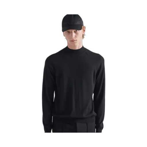 Worsted wool turtleneck sweater