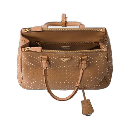 Large Prada Galleria studded leather bag