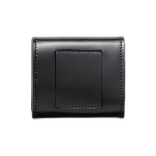 Brushed leather coin purse