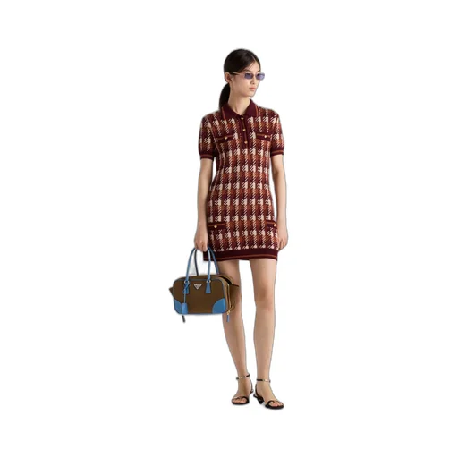 Wool knit mini-dress