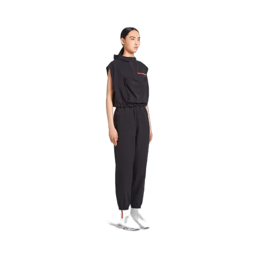 Light Bi-Stretch cropped hooded vest